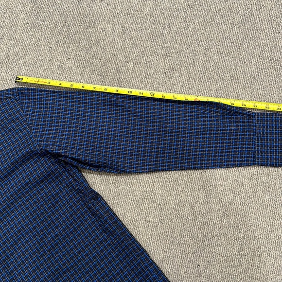 THOMAS DEAN BOYS PATTERNED SHIRT WITH CONTRAST ON COLLAR & CUFFS SIZE XL 18/20 - Picture 8 of 9